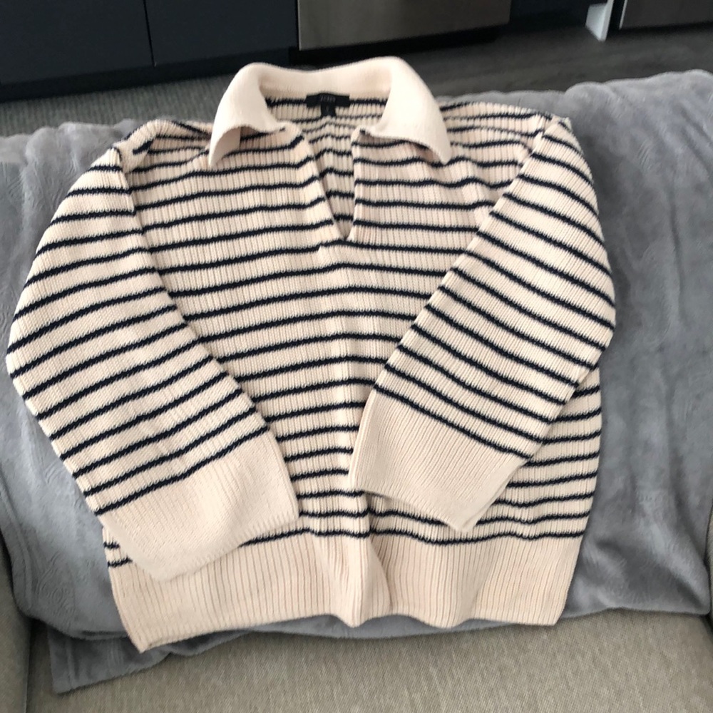 J. Crew relaxed collared sweater